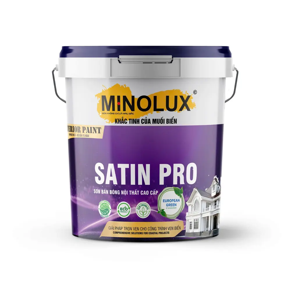 Minolux Satin Pro - Sơn Bán Bóng Nội Thất Cao Cấp